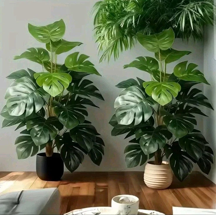 Monstera Plant Artificial Plant 18 Leaves Large Without Pot Indoor Office Plant