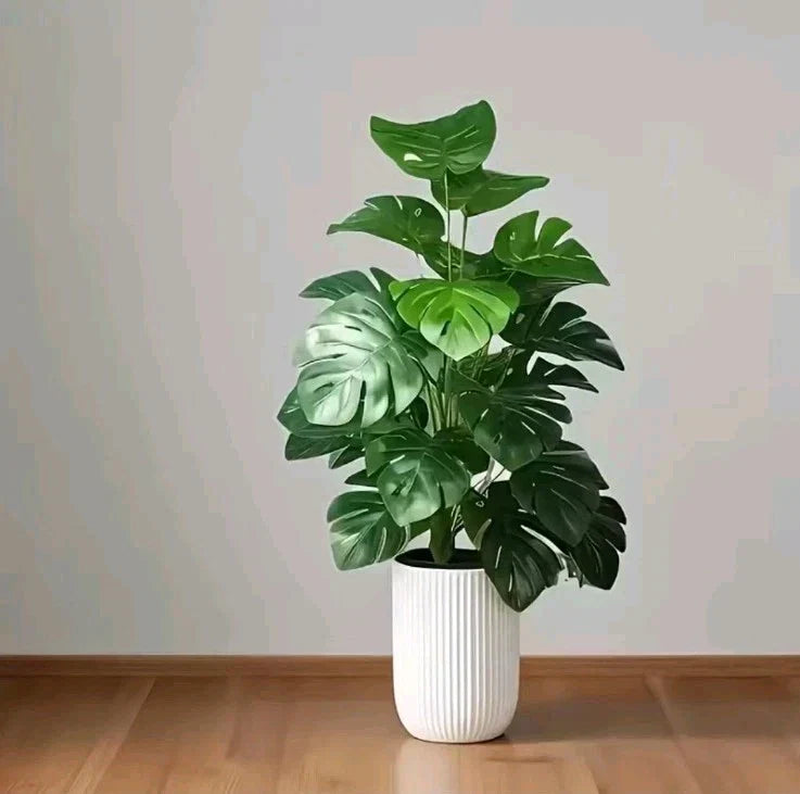 Monstera Plant Artificial Plant 18 Leaves Large Without Pot Indoor Office Plant