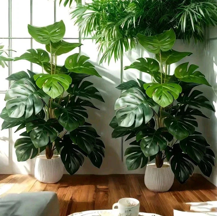 Monstera Plant Artificial Plant 18 Leaves Large Without Pot Indoor Office Plant