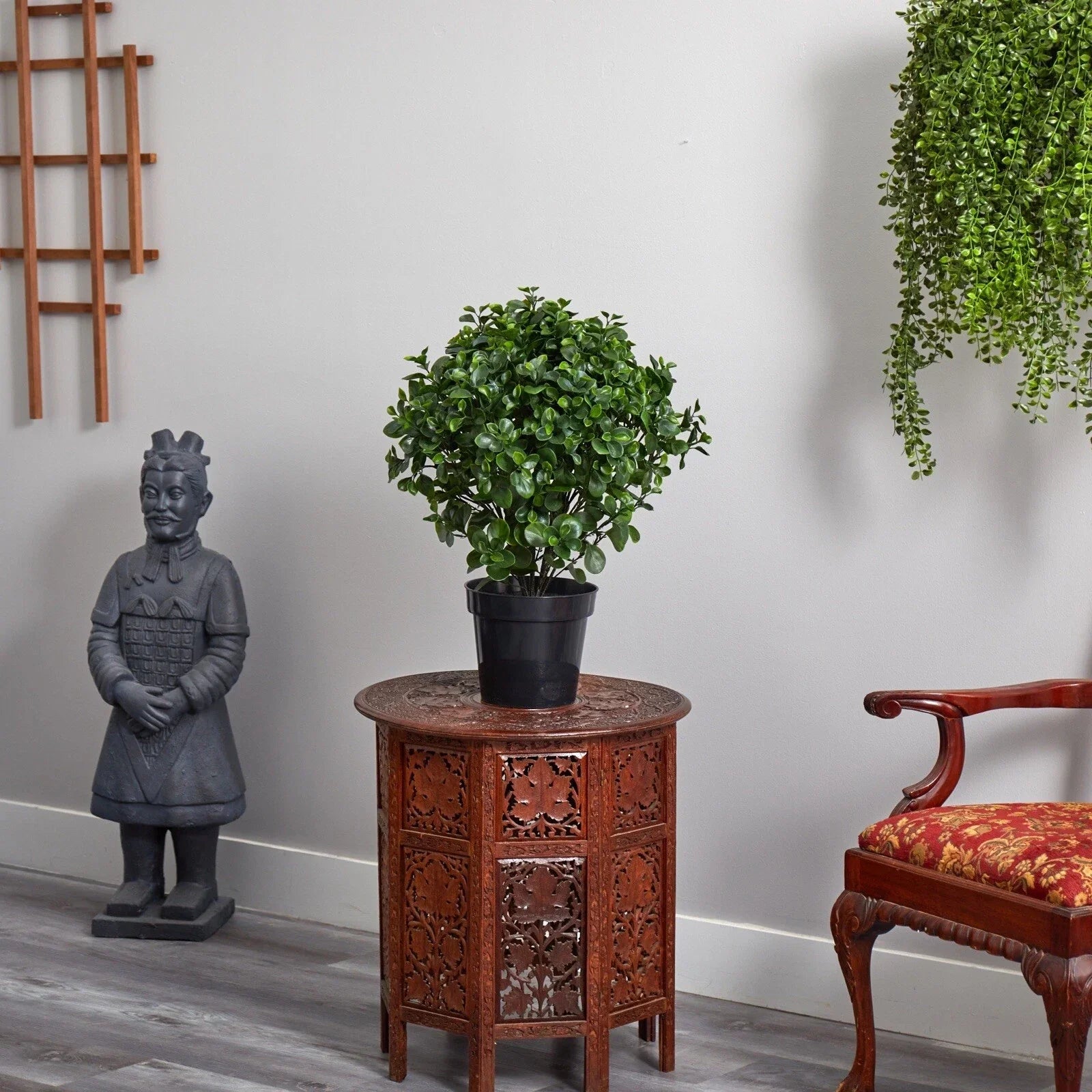 28" Peperomia Artificial Plant UV (Indoor/Outdoor) Home Decor.